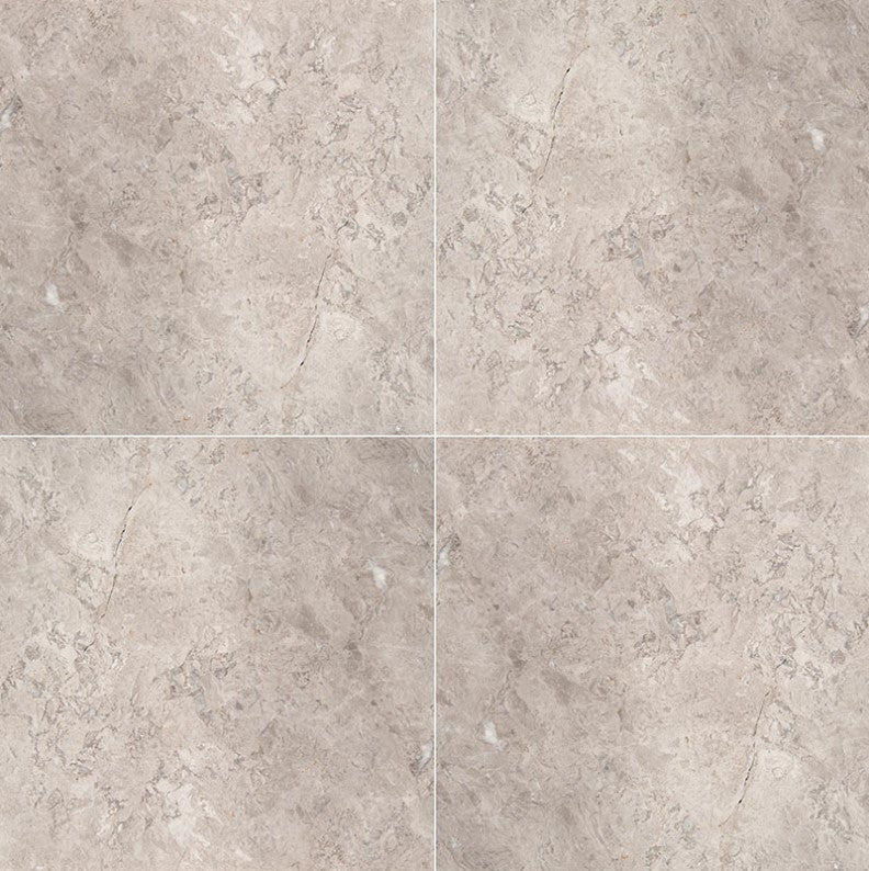 MSI Backsplash and Wall Tile Tundra Gray Polished Marble Tile 18" x 18"