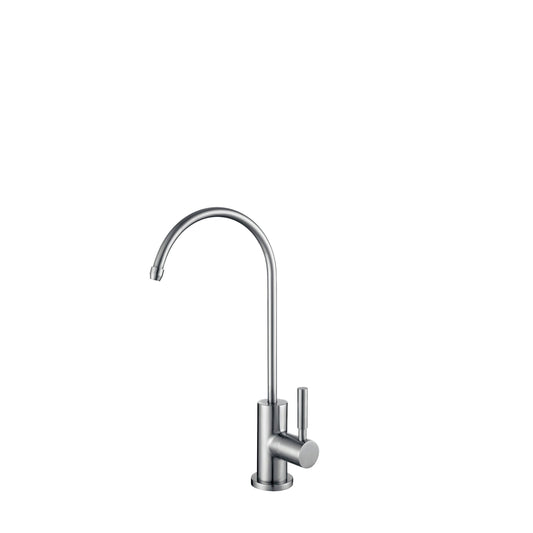 Stylish Lodi 11.25" Kitchen Drinking Water Tap Faucet, Stainless Steel Brushed Finish K-142S