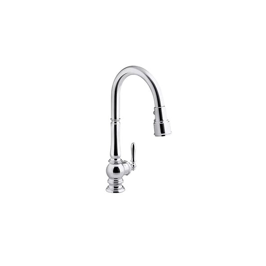 Kohler Artifacts Kitchen Sink Faucet With Kohler Konnect and Voice-activated Technology - Chrome