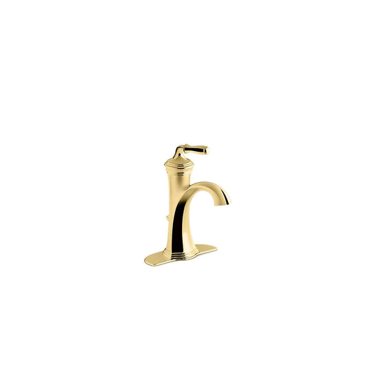 Kohler Devonshire Single Handle Bathroom Sink Faucet- Vibrant Polished Brass