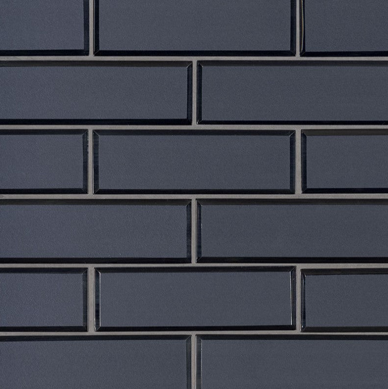 MSI Backsplash and Wall Tile Vague Blue Subway Glass Tile 6mm