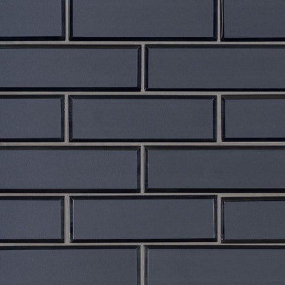 MSI Backsplash and Wall Tile Vague Blue Subway Glass Tile 6mm