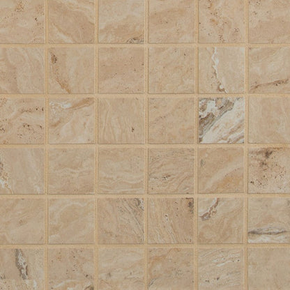 MSI Veneto Sand Mosaic Porcelain Tile Matte 2" x 2" 12" x 12"