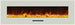 Amantii WM-FM-60-7023-BG Wall Mount or Flush Mount Electric Fireplace With Glass Surround