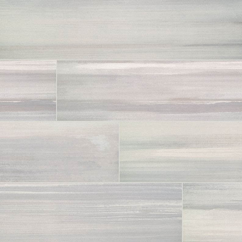 MSI Watercolor Grigio Porcelain Tile Matte 6" x 36"