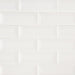 MSI Backsplash and Wall Tile Whisper White Beveled Glossy 12