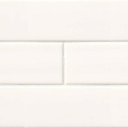 MSI Backsplash and Wall Tile Glossy White Subway Tile 4" x 16"
