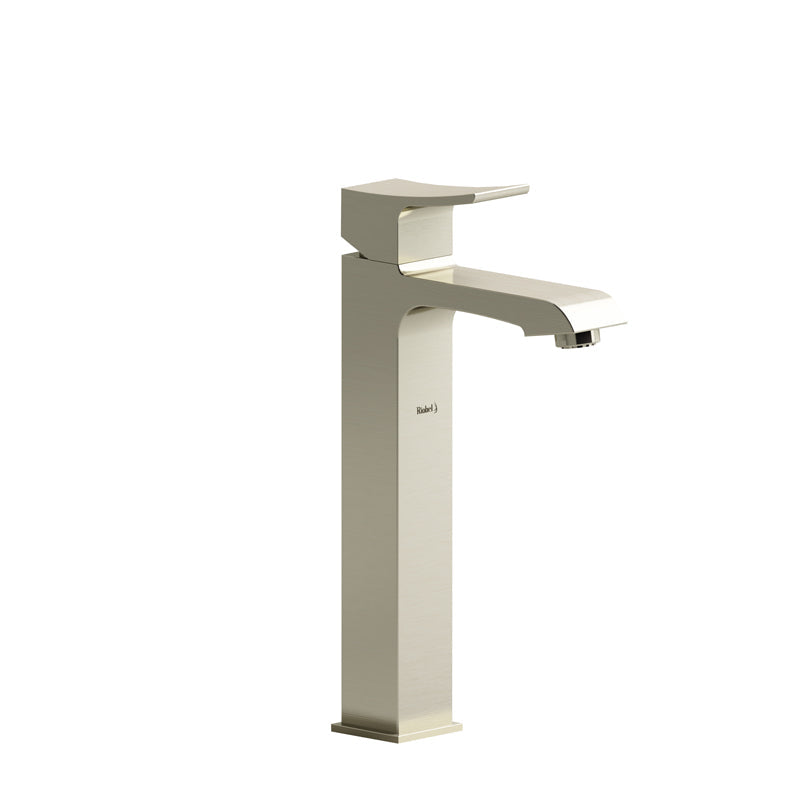 Riobel Zendo 11 3/4" Single Handle Tall Lavatory Vessel Faucet- Brushed Nickel