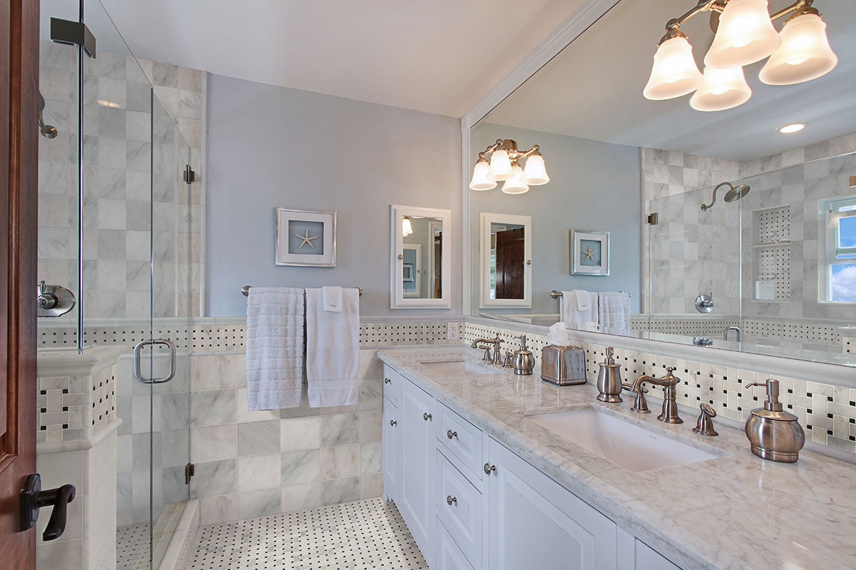 MSI Carrara White Honed Marble Tile 18" x 18"