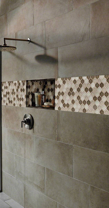 MSI Backsplash and Wall Tile Arctic Storm Arabesque Multi Finish