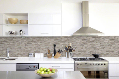 MSI Backsplash and Wall Tile Arctic Storm Bamboo Pattern Honed Marble Tile