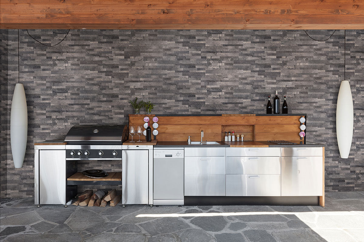 MSI Backsplash and Wall Tile Ardesia Black Stacked Stone