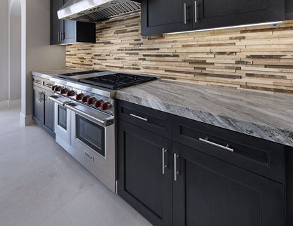MSI Backsplash and Wall Tile Ashlar Rock Interlocking 3D Pattern in 8" x 18" Mesh