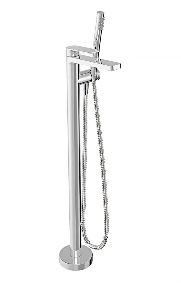 Baril PETITE B04 Floor-Mounted Tub Filler With Hand Shower