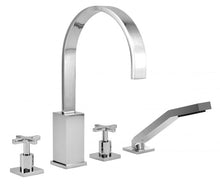Baril 4-piece Deck Mount Tub Filler With Hand Shower