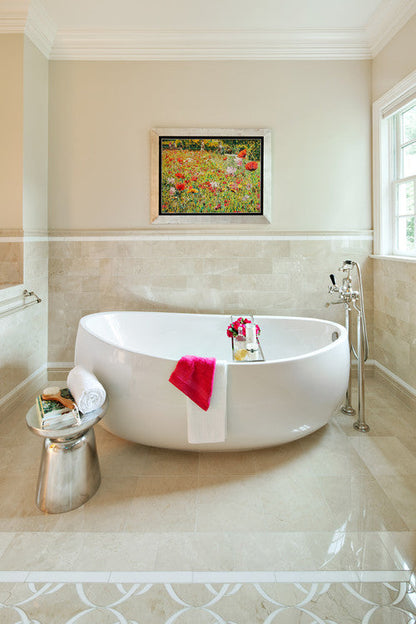 MSI Crema Marfil Classic Polished Marble Tile 18" x 18"