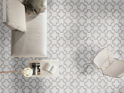 MSI Backsplash and Wall Tile Bianco Quatrefoil Polished Tile