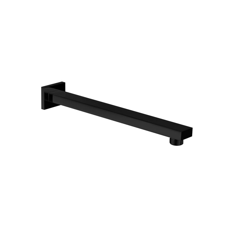 Kube Bath Aqua Piazza by Kube Bath 17 Inch Wall Mount Shower Arm – Matte Black