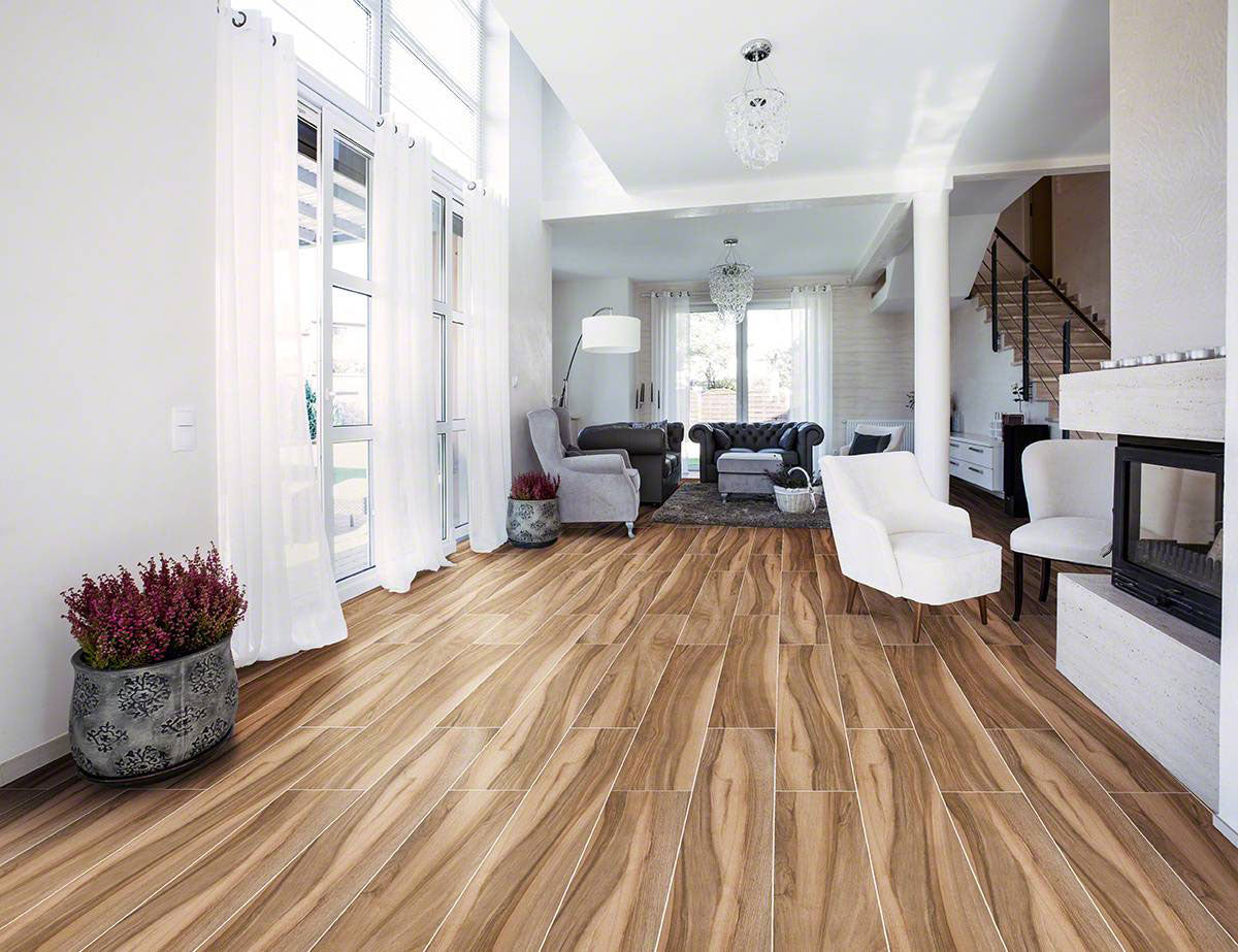 MSI Aspenwood Café Wood Look Matte Porcelain Tile 9" x 48"