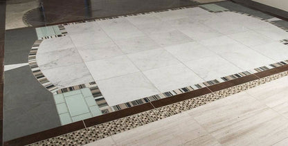 MSI Carrara White Polished Marble Tile 12" x 12"