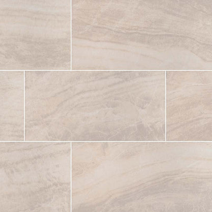 MSI Praia Crema Matte Porcelain Tile 12" x 24"