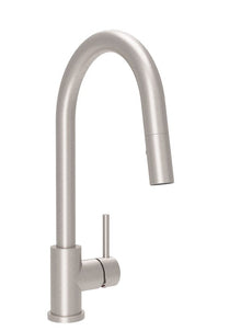Baril Modern Single Hole Kitchen Faucet With Single Lever and 2-function Pull-down Spray