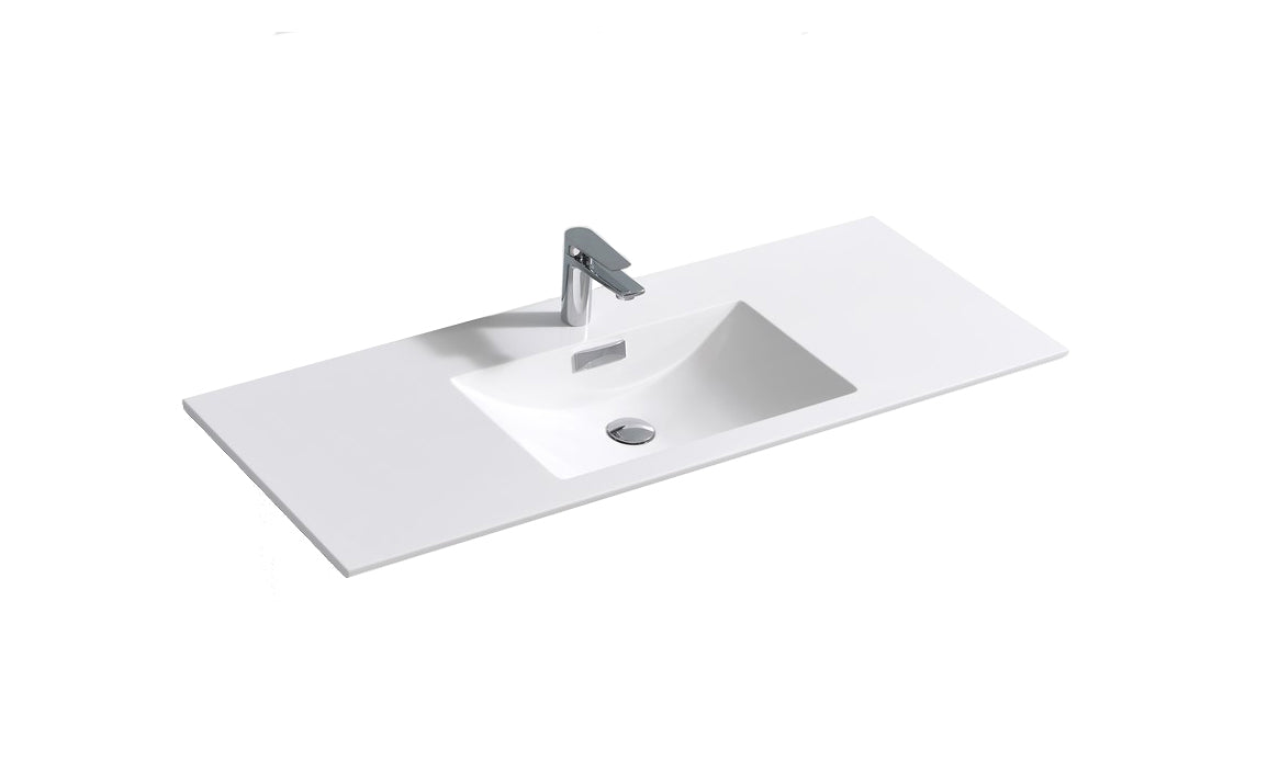 Kube Bath Sink For 48 Inch Single Sink De Lusso And Milano Bathroom Vanity