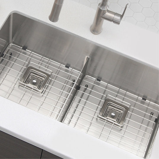 Stylish AZUNI 3.5" Square Stainless Steel Sink Strainer