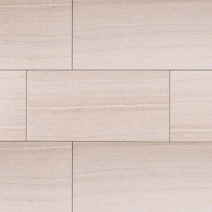 MSI Eramosa White Matte Porcelain Tile 12" x 24"