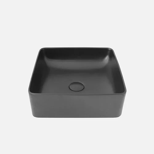 Stylish -14 Inch Square Ceramic Vessel Bathroom Sink