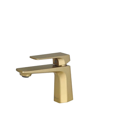 Stylish Luvia Bathroom Faucet Single Handle Brushed Gold Finish B-111G