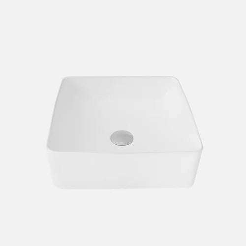 Stylish -14 Inch Square Ceramic Vessel Bathroom Sink