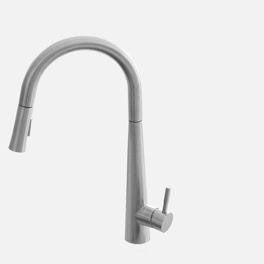 Stylish Siena Kitchen Faucet Single Handle Pull Down Dual Mode Stainless Steel Brushed Finish K-135S