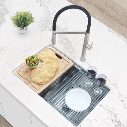 Stylish Azuni 17" Bamboo Cutting Board for Kitchen Sink A906