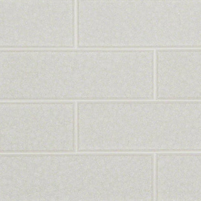 MSI Backsplash and Wall Tile Frosted Icicle Glass Subway Glass Tile 3" x 9"
