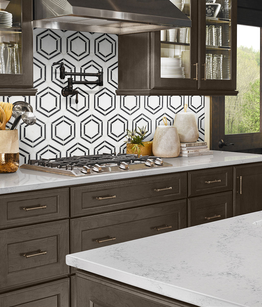 MSI Backsplash and Wall Tile Georama Nero Polished Marble Tile