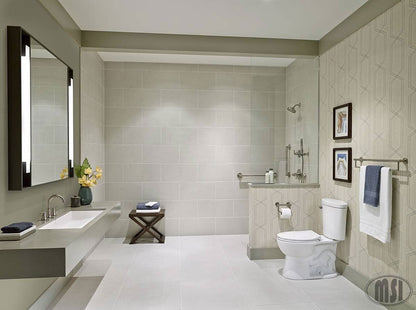 MSI Dimensions Glacier Matte Porcelain Tile 12" x 24"