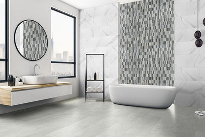 MSI Backsplash and Wall Tile Citi Stax Lapis Glass Tile 12" x 12"