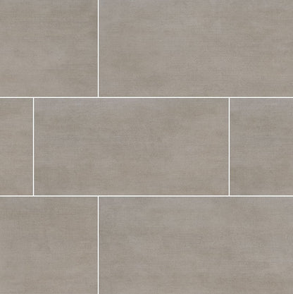 MSI Gridscale Gris Matte Ceramic Tile 12" x 24"