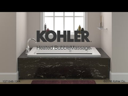 Kohler Underscore 71-1/2" X 41-1/2" Heated Bubblemassage Air Bath With Bask Heated Surface