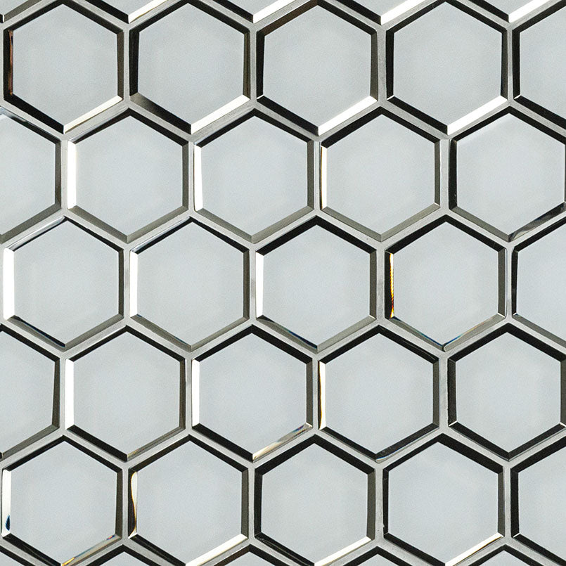 MSI Backsplash and Wall Tile Ice Beveled 3" Hexagon