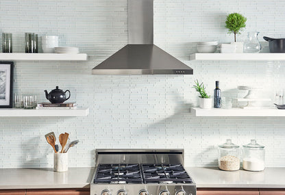 MSI Backsplash and Wall Tile Ice Interlocking Pattern Glass Tile 12" x 12" 8mm