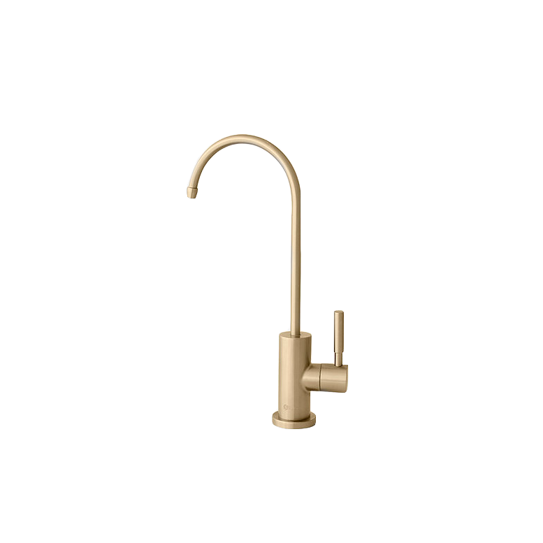 Stylish Lodi 11.25" Kitchen Drinking Water Tap Faucet, Stainless Steel Brushed Gold Finish K-142G