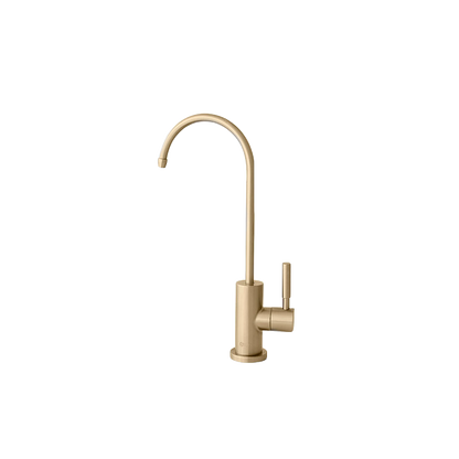 Stylish Lodi 11.25" Kitchen Drinking Water Tap Faucet, Stainless Steel Brushed Gold Finish K-142G