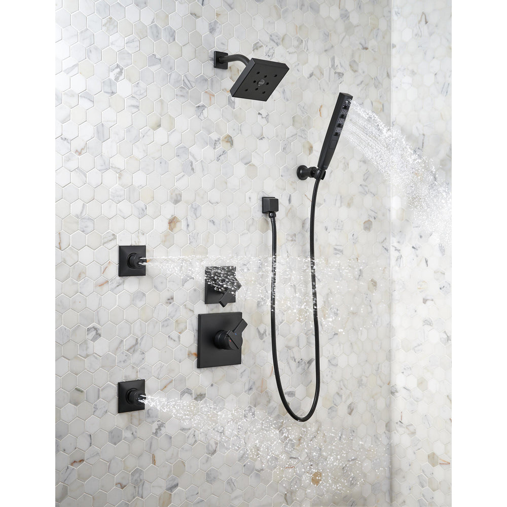 Delta ARA Monitor 17 Series H2Okinetic Shower Trim -Matte Black (Valve Sold Separately)