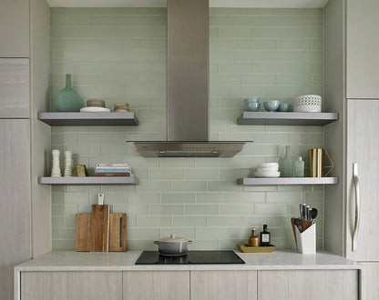 MSI Backsplash and Wall Tile Arctic Ice Glass Subway Tile 4" x 12"