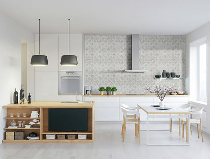 MSI Backsplash and Wall Tile Milano Silver Pattern Mosaic Tile 8mm