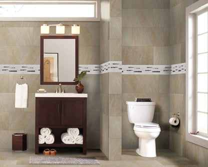 MSI Backsplash and Wall Tile Moderno Blanco Glass and Metal Tile 12" x 12"