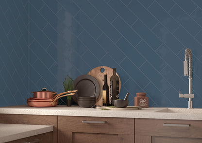 MSI Urbano Navy Glossy Wall Tile 4" x 12"
