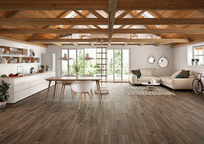 MSI Antoni Nero Matte Porcelain Wood Tile 6" x 36"